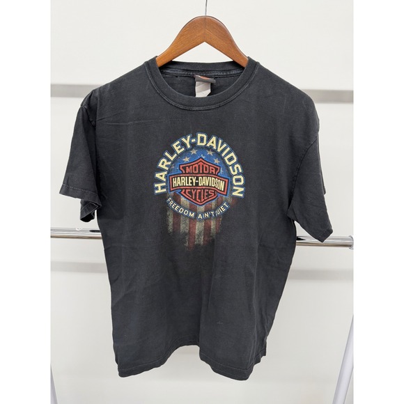 Harley-Davidson Other - Vintage Harley Davidson Freedom‎ Ain't Quiet T Shirt Black Size Medium